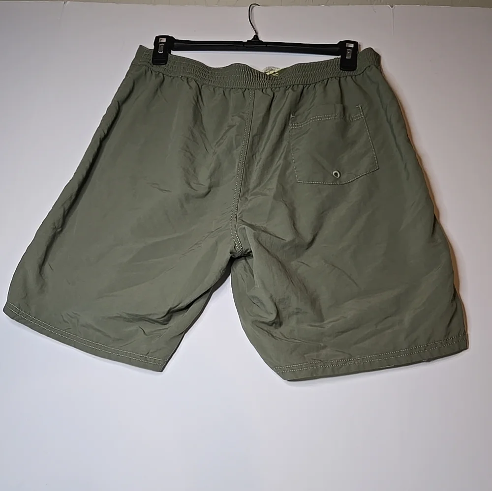 Tommy Bahama Reversible Board Swim Shorts Pocket Tropical Beach Active Green 9